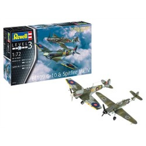 1/72 Combat Set: Bf109G-10 & Spitfire Mk.V DS Modellismo 1/72 Combat Set: Bf109G-10 & Spitfire Mk.V