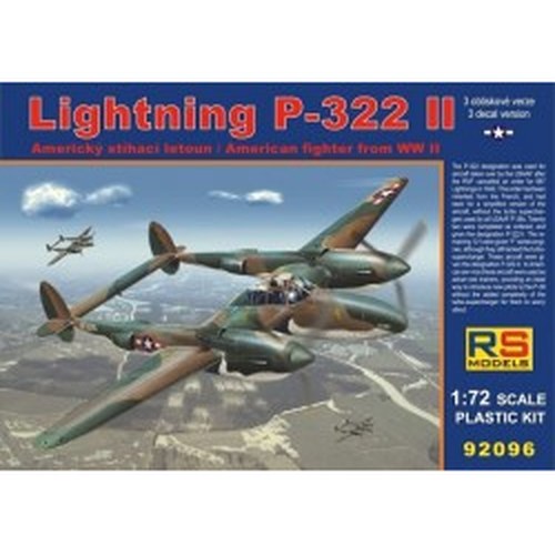 1/72 Lighting P-322 II (3 decal v. for USA) Resin parts DS Modellismo 1/72 Lighting P-322 II (3 decal v. for USA) Resin parts