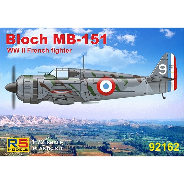 1/72 Bloch MB-151 (4 decal v. for France, Greece, Germany) Resin parts DS Modellismo 1/72 Bloch MB-151 (4 decal v. for France, Greece, Germany) Resin parts