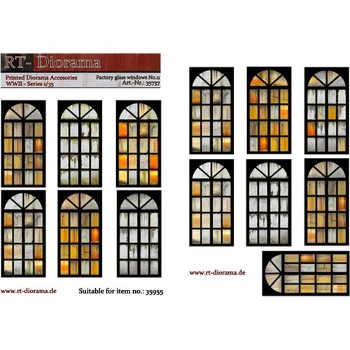1/35 Printed Accesories: Factory in vetro Windows Nr.11 DS Modellismo 1/35 Printed Accesories: Factory in vetro Windows Nr.11