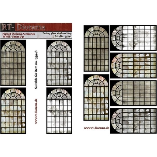 1/35 Printed Accesories: Factory in vetro Windows Nr.5 DS Modellismo 1/35 Printed Accesories: Factory in vetro Windows Nr.5