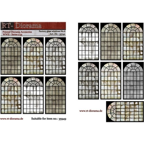 1/35 Printed Accesories: Factory in vetro Windows Nr.6 DS Modellismo 1/35 Printed Accesories: Factory in vetro Windows Nr.6