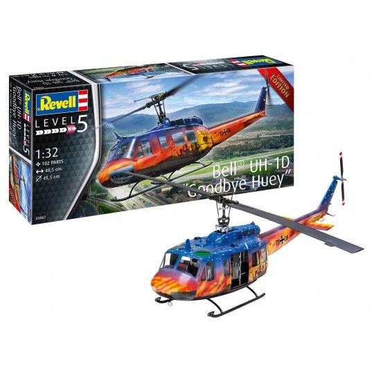 Bell UH-1D "Goodbye Huey" Kit 1:32 DS Modellismo Bell UH-1D "Goodbye Huey" Kit 1:32