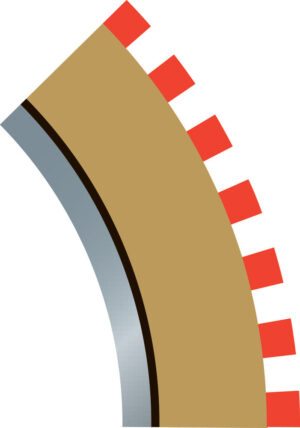 Bordo Esterno 45° Raggio 2 (4) SCALEXTRIC