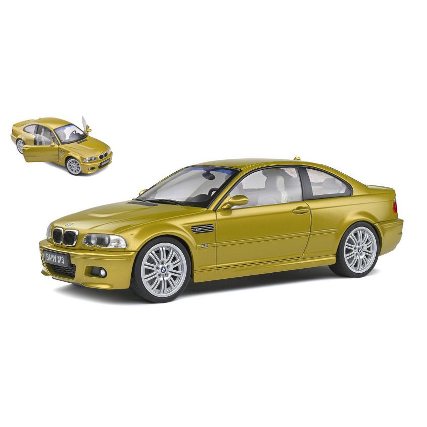 Bmw E46 M3 2000 Phoenix Yellow 1:18 DS Modellismo Bmw E46 M3 2000 Phoenix Yellow 1:18