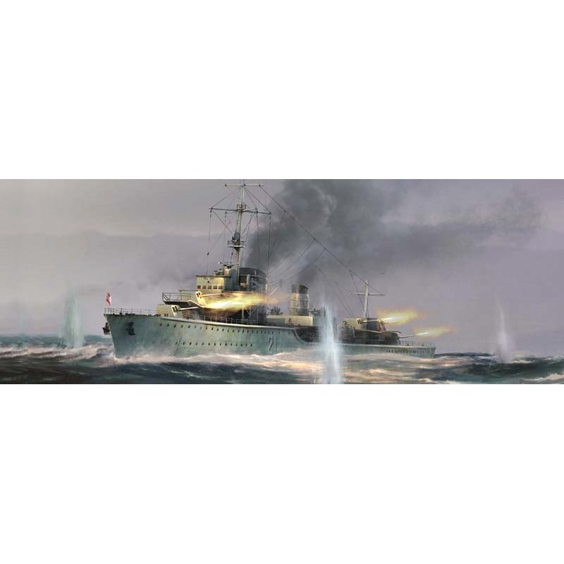 Nave German Zerstorser Z-21 1943 Kit 1:700 DS Modellismo Nave German Zerstorser Z-21 1943 Kit 1:700