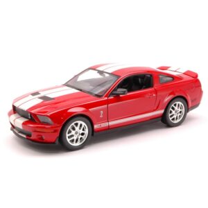Shelby Cobra GT 500 2007 Red W/White Stripes 1:24