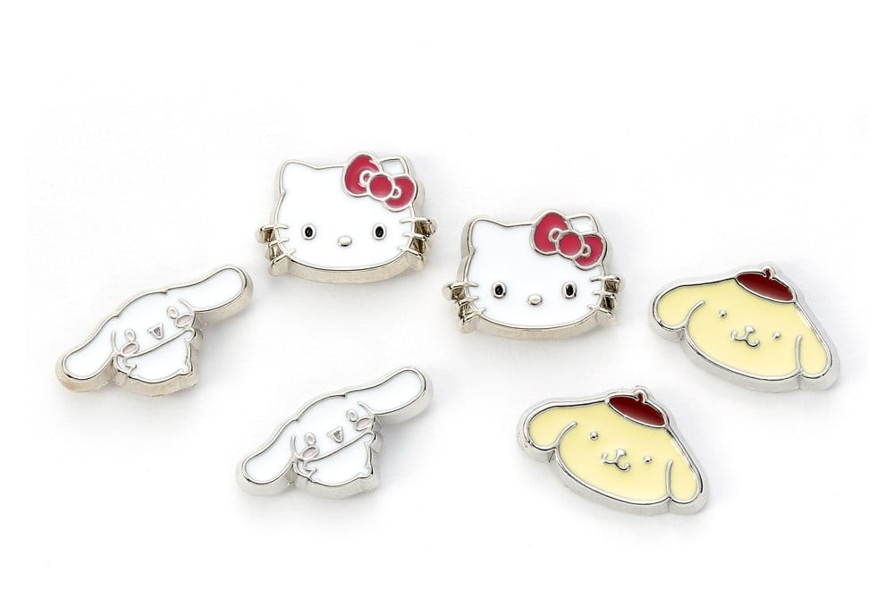 Sanrio Stud Earring Set Hello Kitty, Cinnamon Roll and Pompompurin DS Modellismo Sanrio Stud Earring Hello Kitty, Cinnamon - vista 2