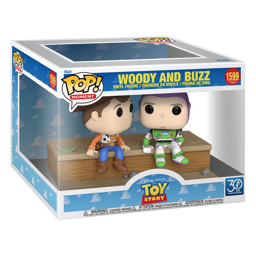 Toy Story POP Moment Vinyl Figures Woody and Buzz (30th Anniversary) 9 cm DS Modellismo Toy Story POP Moment Woody Buzz