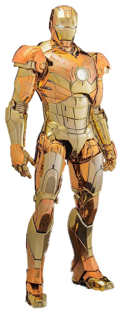 Iron Man Movie Masterpiece Diecast Action Figure 1/6 Iron Man Mark III (Golden & Copper Gold Version) Hot Toys Exclusive 33 cm DS Modellismo Iron Man Movie Masterpiece Diecast scala 1/6