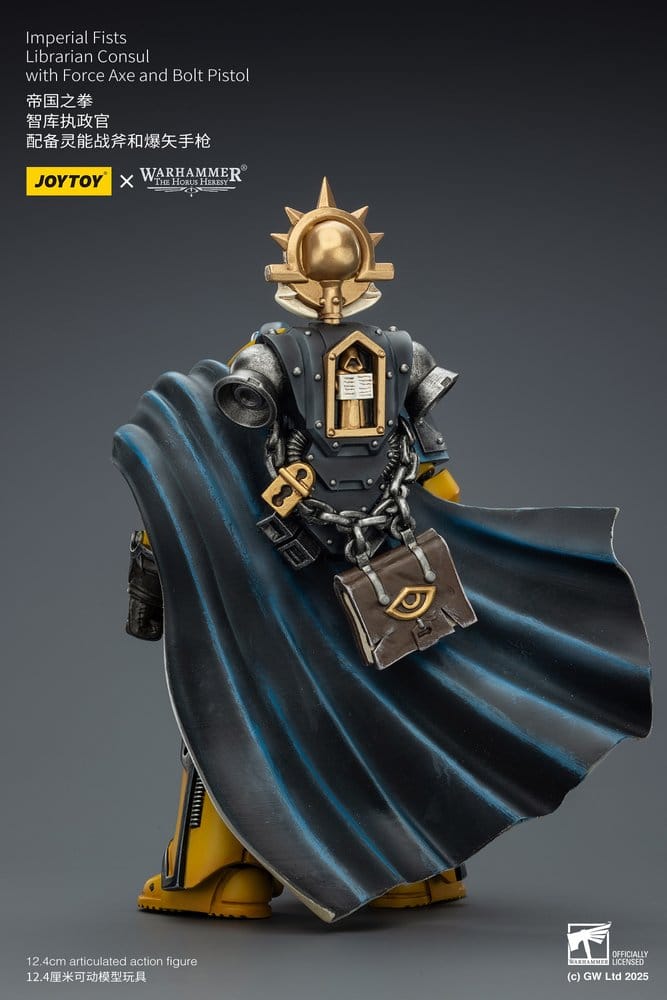 Warhammer Imperial Fists Action Figure Librarian Consulwith Force Axe and Bolt Pistol 12 cm - Damaged packaging DS Modellismo Warhammer Imperial Fists Action Librarian - vista 6