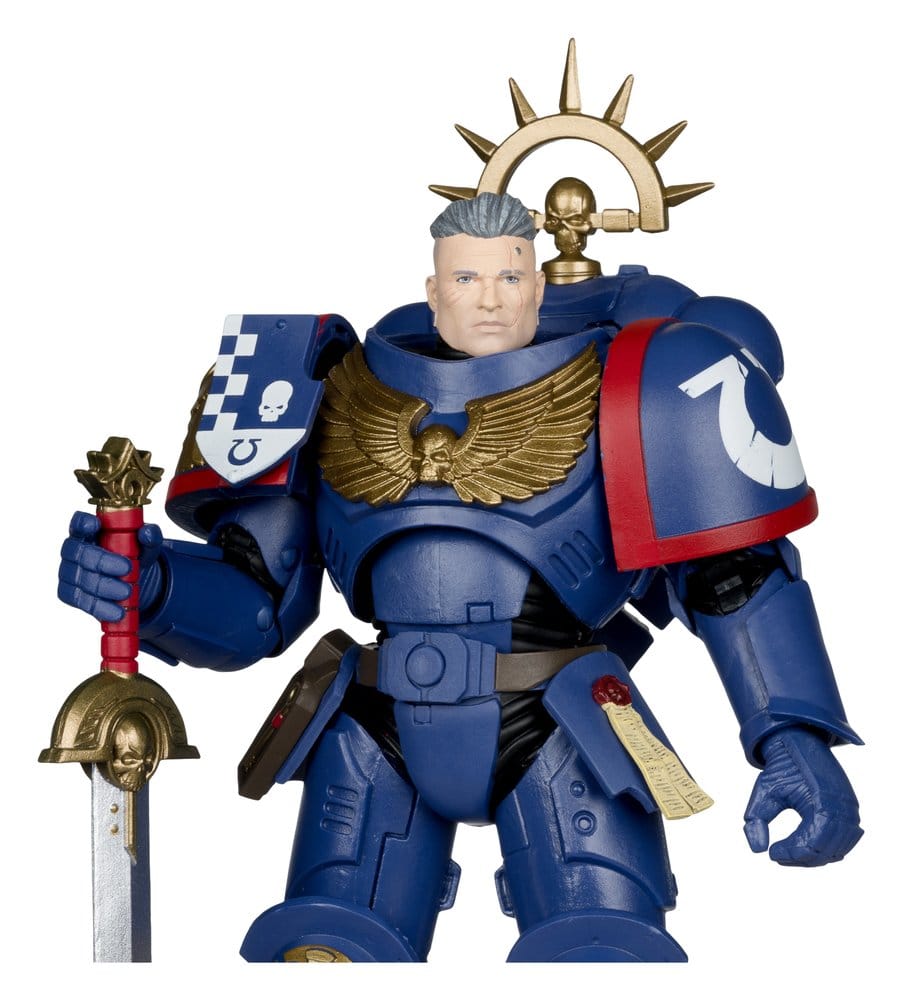 Warhammer 40,000 Total War Action Figure 3rd Company Lieutenant (Ultramarines) 18 cm DS Modellismo Warhammer 40,000 Total War Action 3rd - vista 5