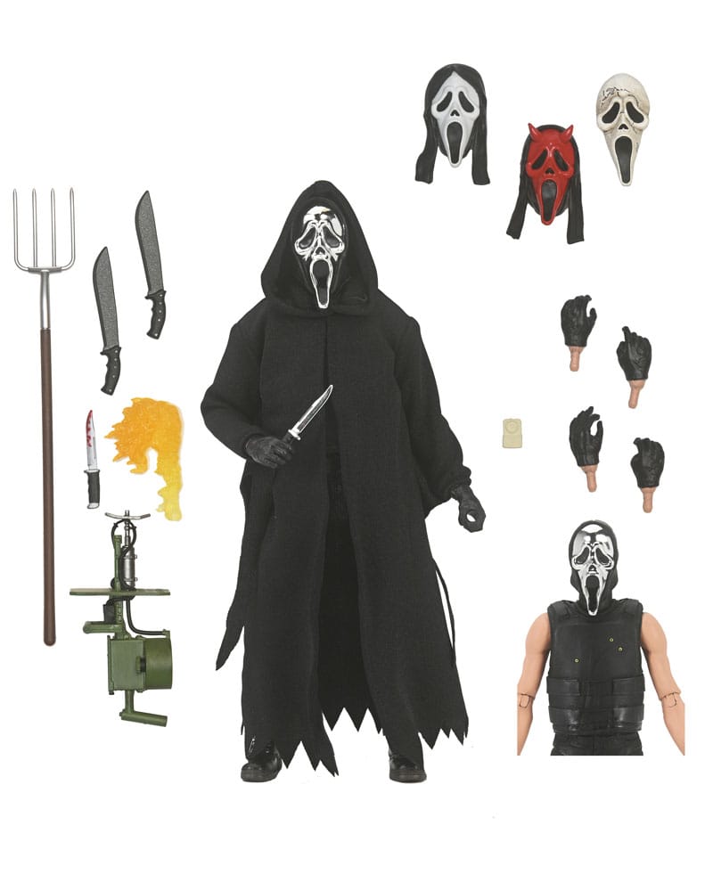 Ghost Face Ultimate Action Figure Ghost Face Inferno 18 cm DS Modellismo Ghost Face Ultimate Action Ghost Face