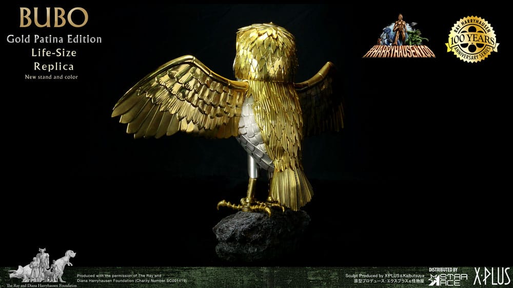 Statua Clash of the Titans Ray Harryhausens Bubo Gold Patina Edition Normal Ver. 34 cm DS Modellismo Statua Clash Titans Ray Harryhausens Bubo - vista 4