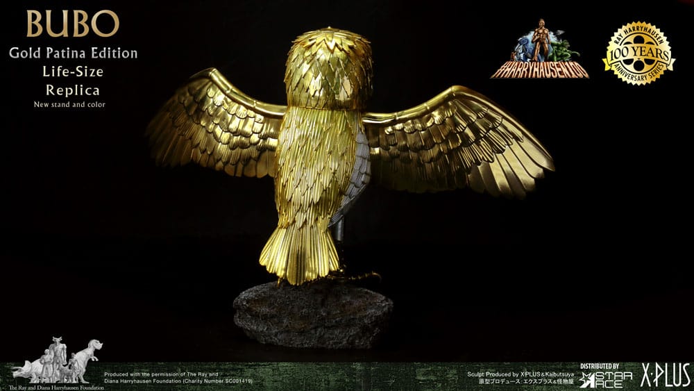 Statua Clash of the Titans Ray Harryhausens Bubo Gold Patina Edition Normal Ver. 34 cm DS Modellismo Statua Clash Titans Ray Harryhausens Bubo - vista 2