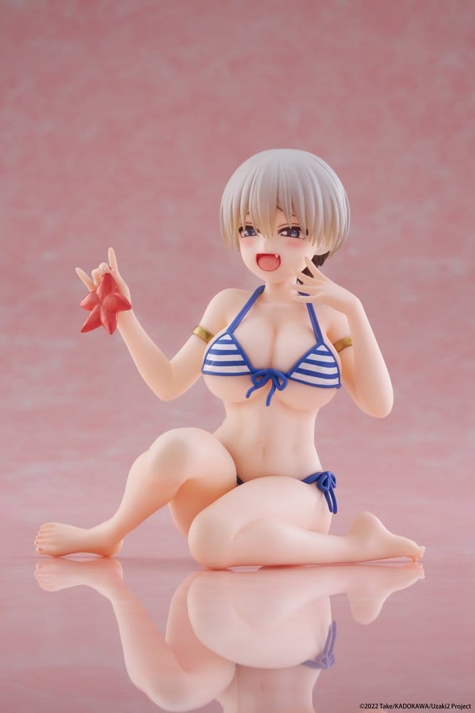 Uzaki-chan Wants to Hang Out! Desktop Cute PVC Figure Hana Uzaki (Swim wear Ver.) 13 cm - Damaged packaging DS Modellismo Uzaki-chan Wants to Hang Out! Desktop Cute - vista 3