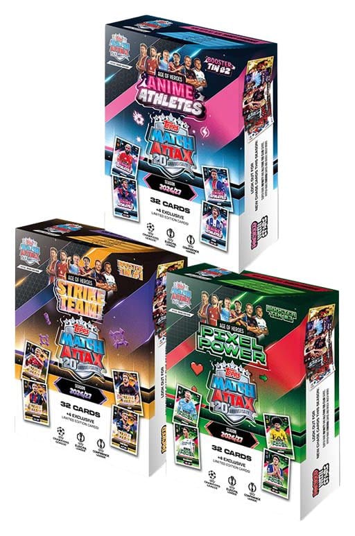 Uefa Club Competition Match Attax 2026/27 Trading Cards Age of Heroes Mini Tin DS Modellismo Uefa Club Competition Match Attax 2026/27