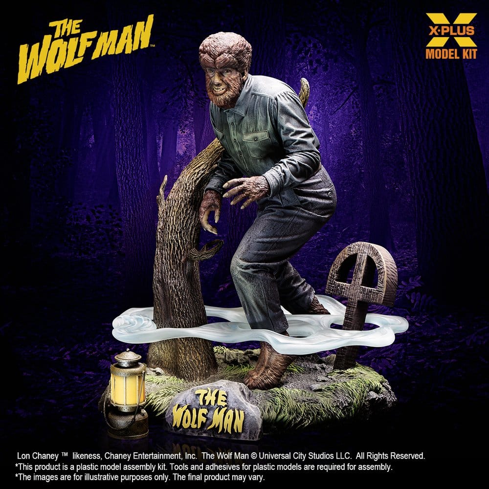 The Wolf Man Plastic Model Kit 1/8 Lon Chaney Jr. as Wolf Man 22 cm (Reproduction) DS Modellismo Wolf Man Plastic Model Kit Lon scala 1/8
