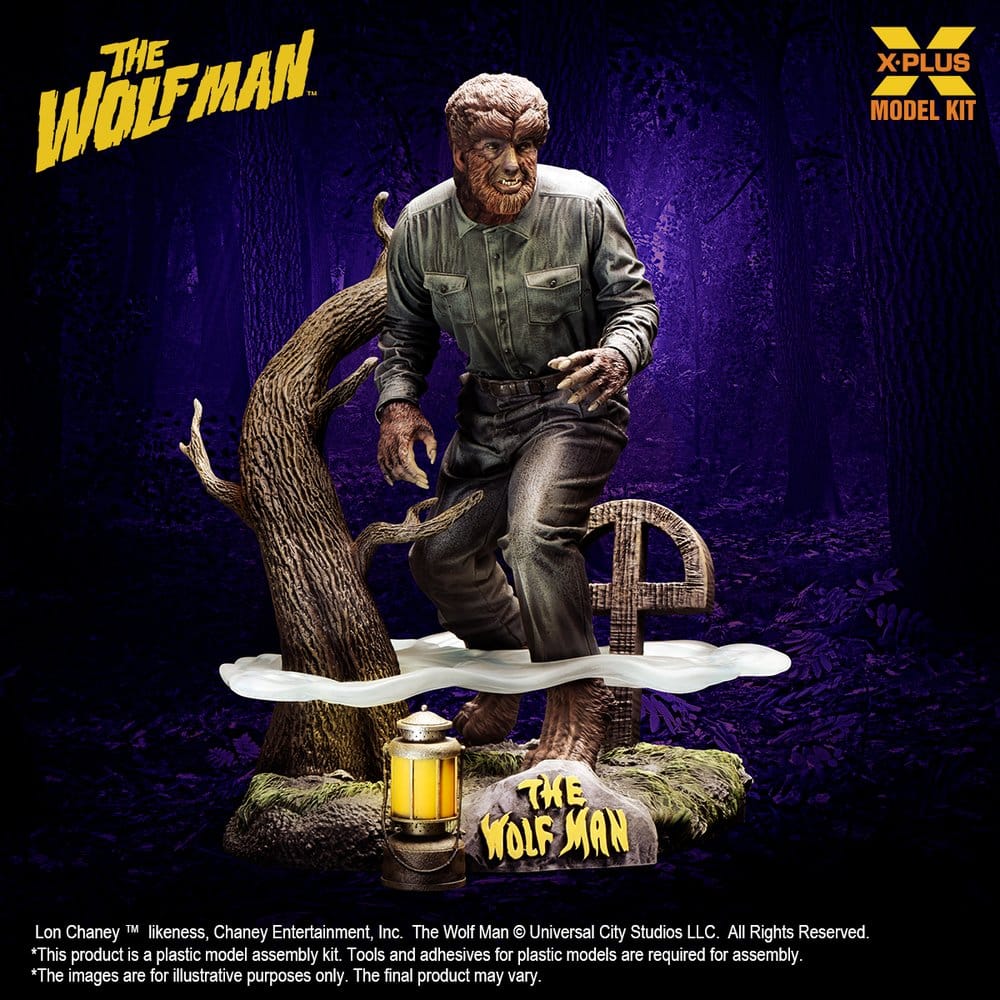 The Wolf Man Plastic Model Kit 1/8 Lon Chaney Jr. as Wolf Man 22 cm (Reproduction) DS Modellismo Wolf Man Plastic Model Kit Lon scala 1/8