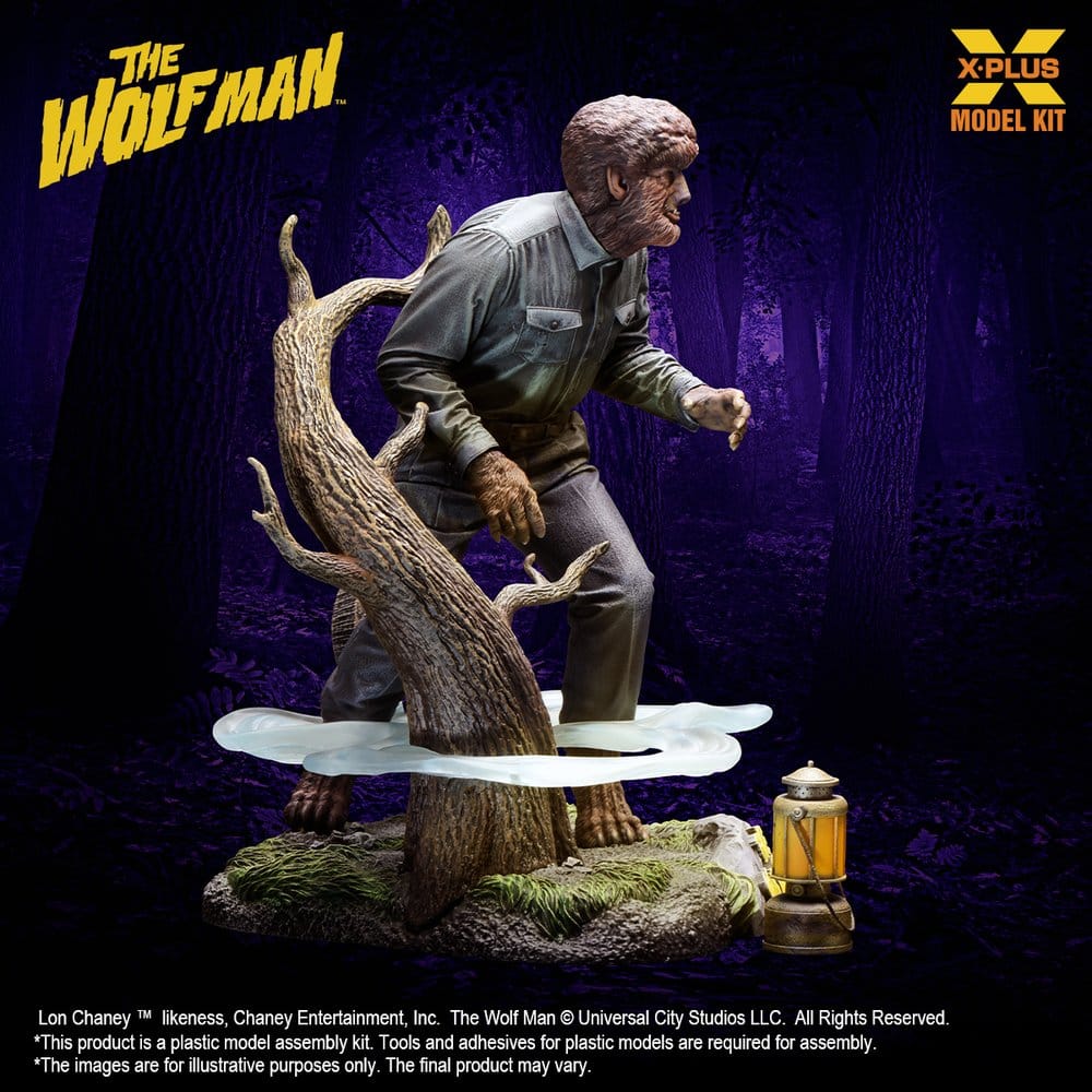The Wolf Man Plastic Model Kit 1/8 Lon Chaney Jr. as Wolf Man 22 cm (Reproduction) DS Modellismo Wolf Man Plastic Model Kit Lon scala 1/8