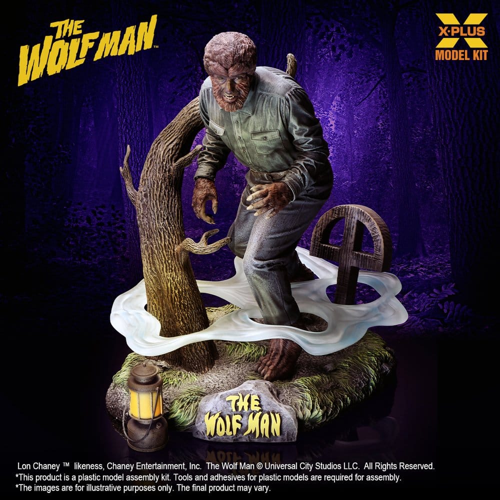 The Wolf Man Plastic Model Kit 1/8 Lon Chaney Jr. as Wolf Man 22 cm (Reproduction) DS Modellismo Wolf Man Plastic Model Kit Lon scala 1/8
