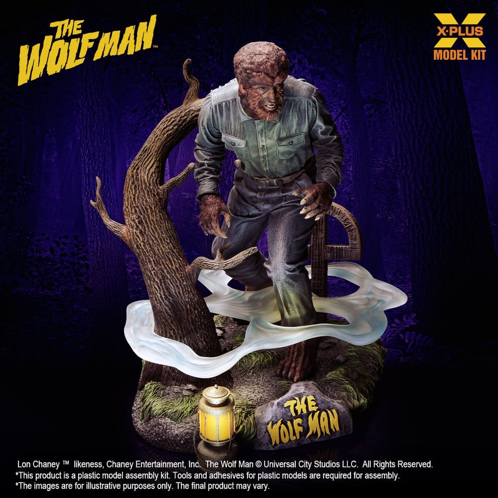 The Wolf Man Plastic Model Kit 1/8 Lon Chaney Jr. as Wolf Man 22 cm (Reproduction) DS Modellismo Wolf Man Plastic Model Kit Lon scala 1/8