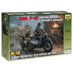 1/35 R12 German Motorcycle with Sidecar and Crew