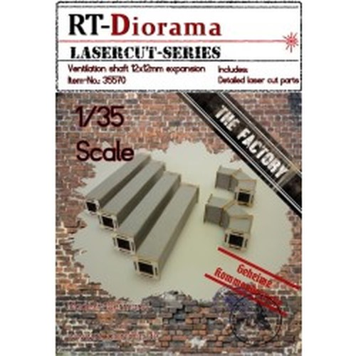 1/35 Ventilation Shaft 12x12 mm Expansion DS Modellismo 1/35 Ventilation Shaft 12x12 mm Expansion
