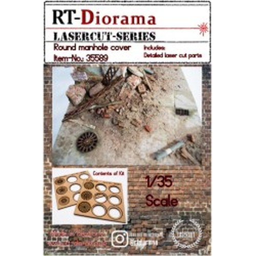 1/35 Round Manhole Cover DS Modellismo 1/35 Round Manhole Cover