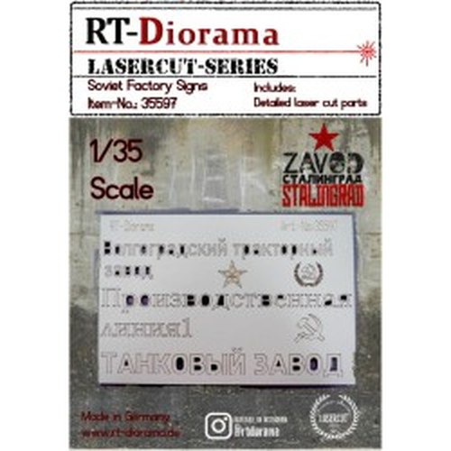 1/35 Soviet Factory Signs DS Modellismo 1/35 Soviet Factory Signs