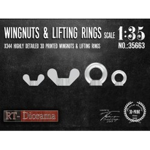 1/35 Wingnuts & Lifting Rings DS Modellismo 1/35 Wingnuts & Lifting Rings