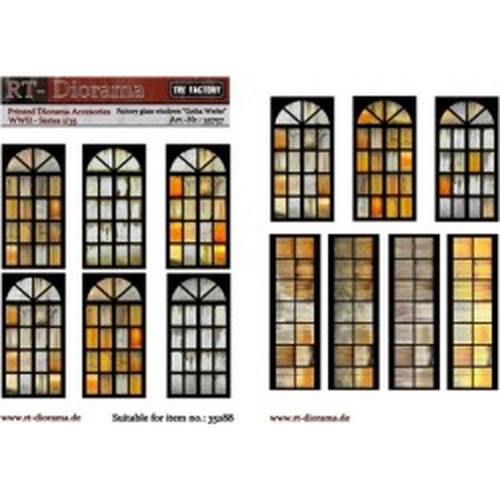 1/35 Printed Accesories: Factory in vetro Windows "Gotha Werke DS Modellismo 1/35 Printed Accesories: Factory in vetro Windows "Gotha Werke