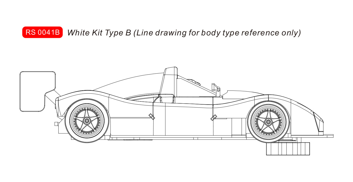 Ferrari 333SP - White Kit type B (RS0040 style) DS Modellismo Ferrari 333SP White Kit type B