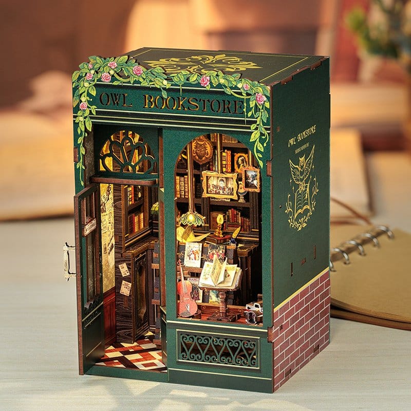 Book Nook Owl Bookstore 17 x 12 cm - Damaged packaging DS Modellismo Book Nook Owl Bookstore 17 x Damaged - vista 2