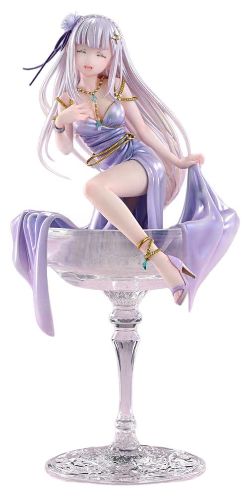 Statua Re:Zero Prisma Wing 1/7 Emilia in vetro Edition Bonus Version 29 cm DS Modellismo Statua Re:Zero Prisma Wing Emilia in vetro