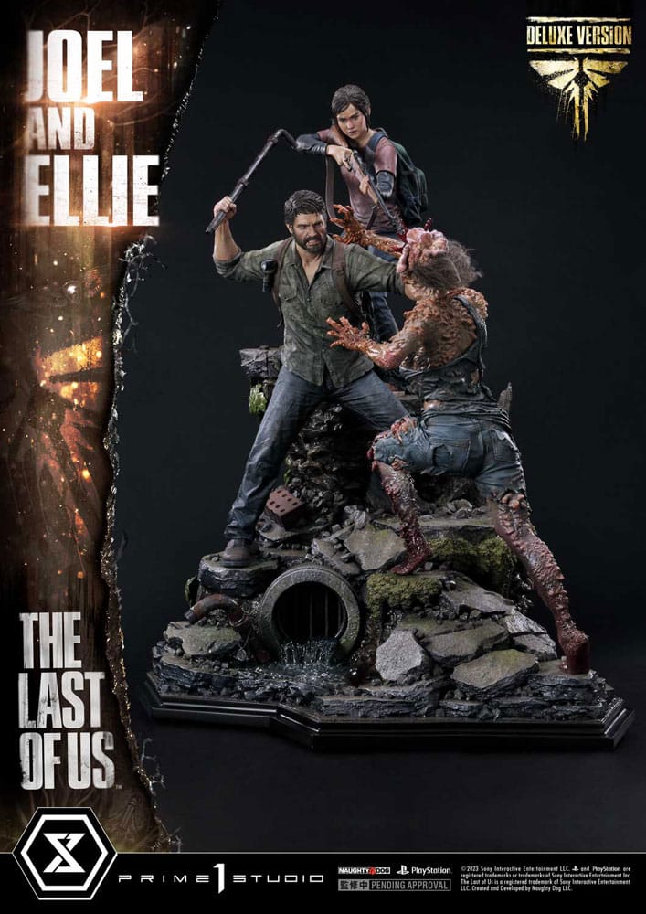 Statua The Last of Us Part I Ultimate Premium Masterline Series Joel & Ellie Deluxe Version (The Last of Us Part I) 73 cm DS Modellismo Statua Last Us Part I Ultimate Premium